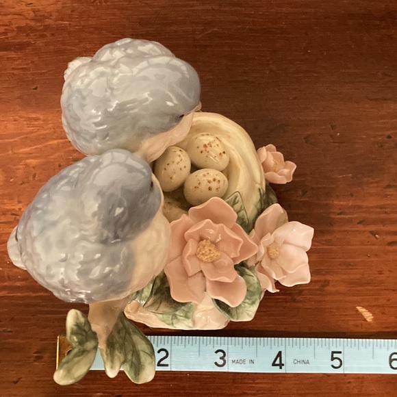 Porcelain birds and nest music box - Picture 3 of 8